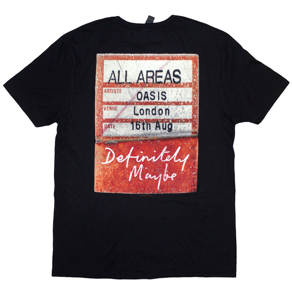 OASIS オアシス (結成 35周年 ) - Definitely Maybe AAA Pass / バックプリントあり / Tシャツ / メンズ