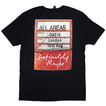 OASIS オアシス (結成 35周年 ) - Definitely Maybe AAA Pass / バックプリントあり / Tシャツ / メンズ