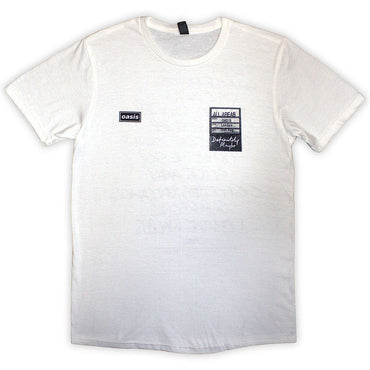 OASIS オアシス (結成 35周年 ) - Definitely Maybe AAA Setlist / バックプリントあり / Tシャツ / メンズ
