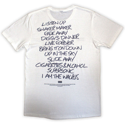 OASIS オアシス (結成 35周年 ) - Definitely Maybe AAA Setlist / バックプリントあり / Tシャツ / メンズ