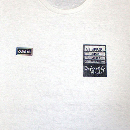 OASIS オアシス (結成 35周年 ) - Definitely Maybe AAA Setlist / バックプリントあり / Tシャツ / メンズ