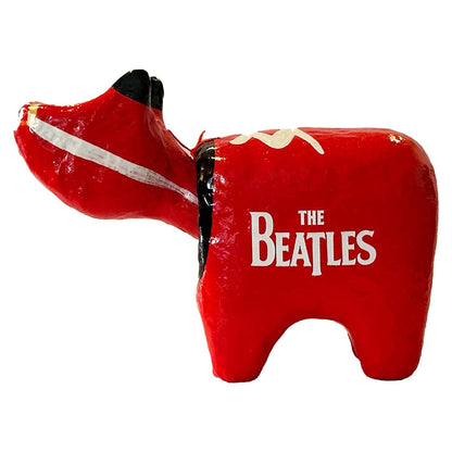 THE BEATLES ビートルズ (来日 60周年 ) - meets Japanese traditional craft Album debut 60th anniversary / 赤べこ / インテリア置物