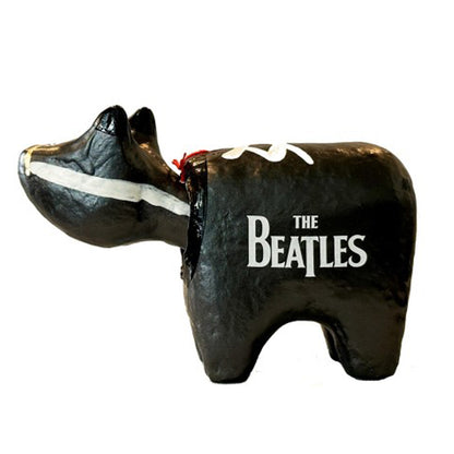 THE BEATLES ビートルズ (来日 60周年 ) - meets Japanese traditional craft Album debut 60th anniversary / 赤べこ / 黒色 / インテリア置物