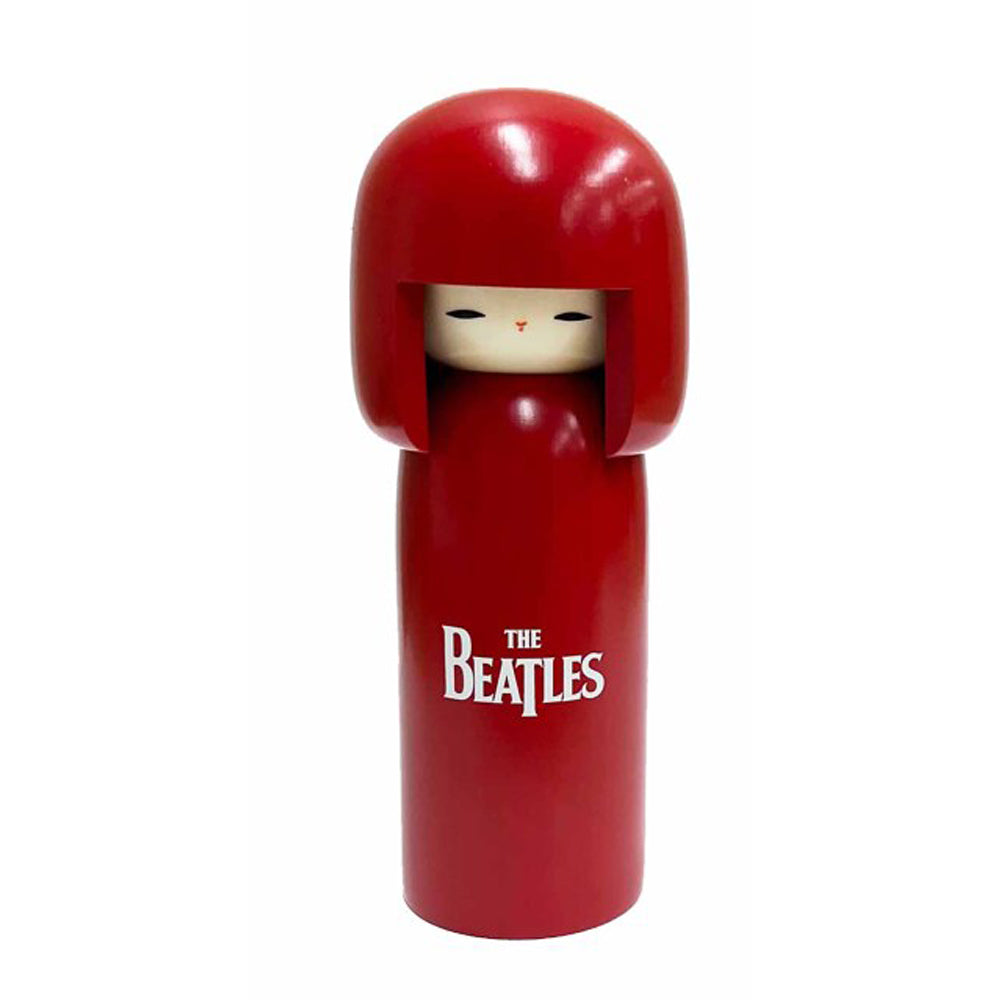 THE BEATLES ビートルズ (来日 60周年 ) - meets Japanese traditional craft Album debut 60th anniversary / こけし / 中 / 赤色 / インテリア置物