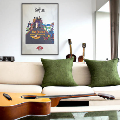 THE BEATLES ビートルズ (来日 60周年 ) - meets Japanese traditional craft Album debut 60th anniversary / 越前和紙 / YELLOW SUBMARINE / ポスター