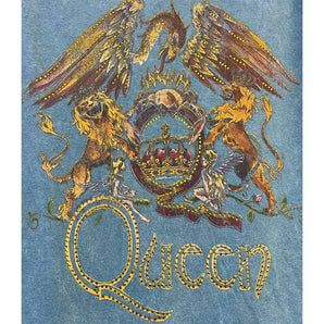 【予約商品】QUEEN クイーン (結成 55周年 ) - VINTAGE JAPANESE MINERAL WASH 来日50周年記念 / タイダイ / バックプリントあり / Tシャツ / メンズ