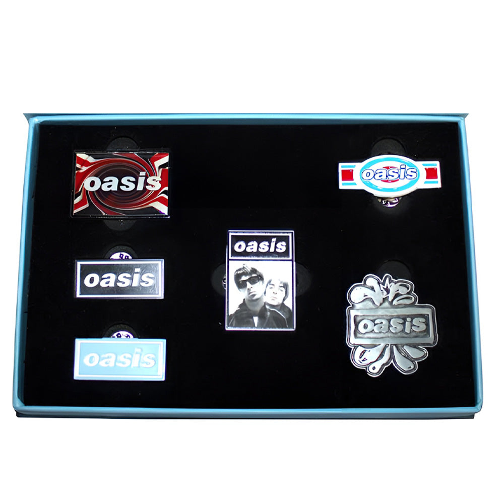 OASIS オアシス (結成 35周年 ) - Collectable Pin Badge Set / 6個セット / バッジ
