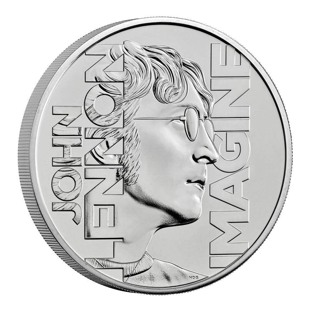 JOHN LENNON ジョンレノン (生誕 85年 ) - 2025 UK £5 Brilliant Uncirculated Coin / 英国王立造幣局 / コイン