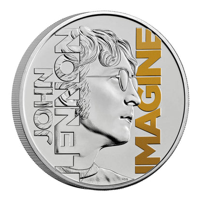 JOHN LENNON ジョンレノン (生誕 85年 ) - 2025 UK £5 Brilliant Uncirculated Colour Coin 世界限定10,000 / 英国王立造幣局 / コイン