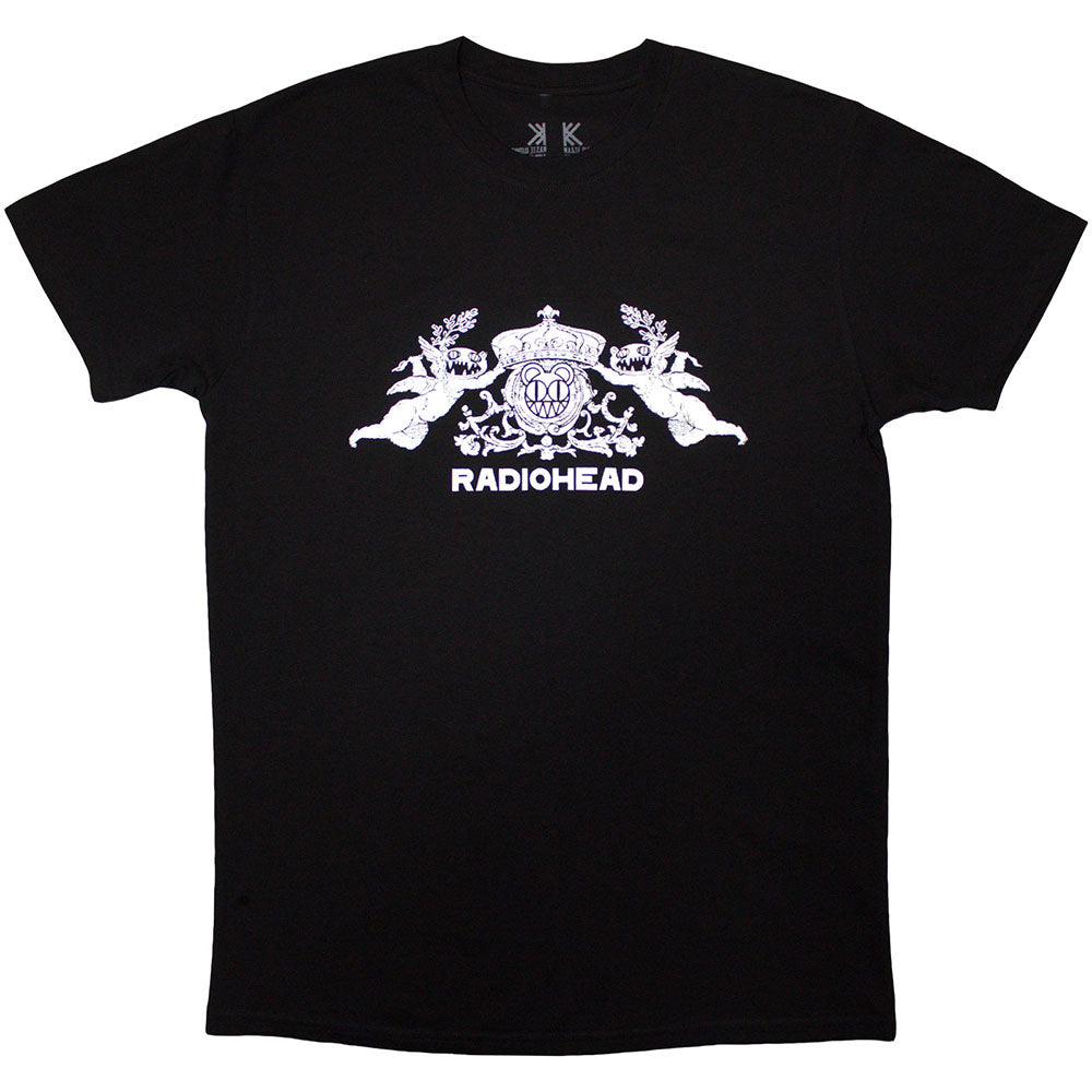 RADIOHEAD レディオヘッド (結成 35周年 ) - Bearhead Crest / オーガニックコットン / バックプリントあり / Tシャツ / メンズ