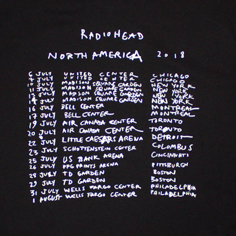 RADIOHEAD レディオヘッド (結成 35周年 ) - Bearhead Crest / オーガニックコットン / バックプリントあり / Tシャツ / メンズ
