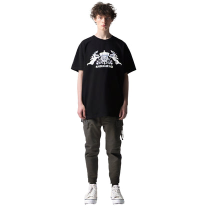 RADIOHEAD レディオヘッド (結成 35周年 ) - Bearhead Crest / オーガニックコットン / バックプリントあり / Tシャツ / メンズ