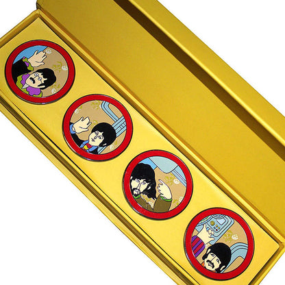 THE BEATLES ビートルズ (来日 60周年 ) - Yellow Submarine Portholes / ピンバッジセット / バッジ