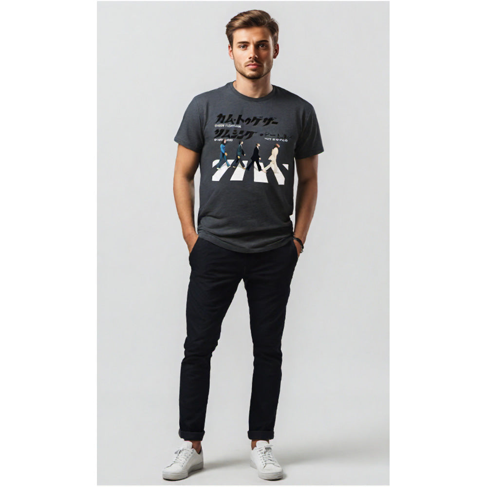 【予約商品】 THE BEATLES ビートルズ (来日 60周年 ) - Abbey Road Japanese / Tシャツ / メンズ