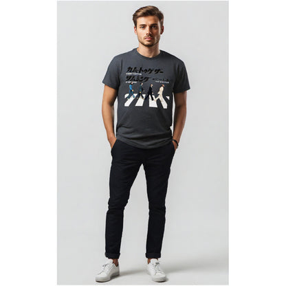 【予約商品】 THE BEATLES ビートルズ (来日 60周年 ) - Abbey Road Japanese / Tシャツ / メンズ