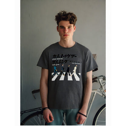 【予約商品】 THE BEATLES ビートルズ (来日 60周年 ) - Abbey Road Japanese / Tシャツ / メンズ