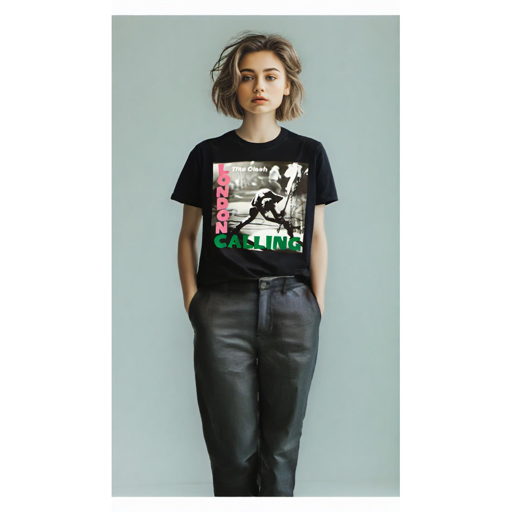 THE CLASH クラッシュ (結成 50周年 ) - London Calling / Black / Tシャツ / メンズ