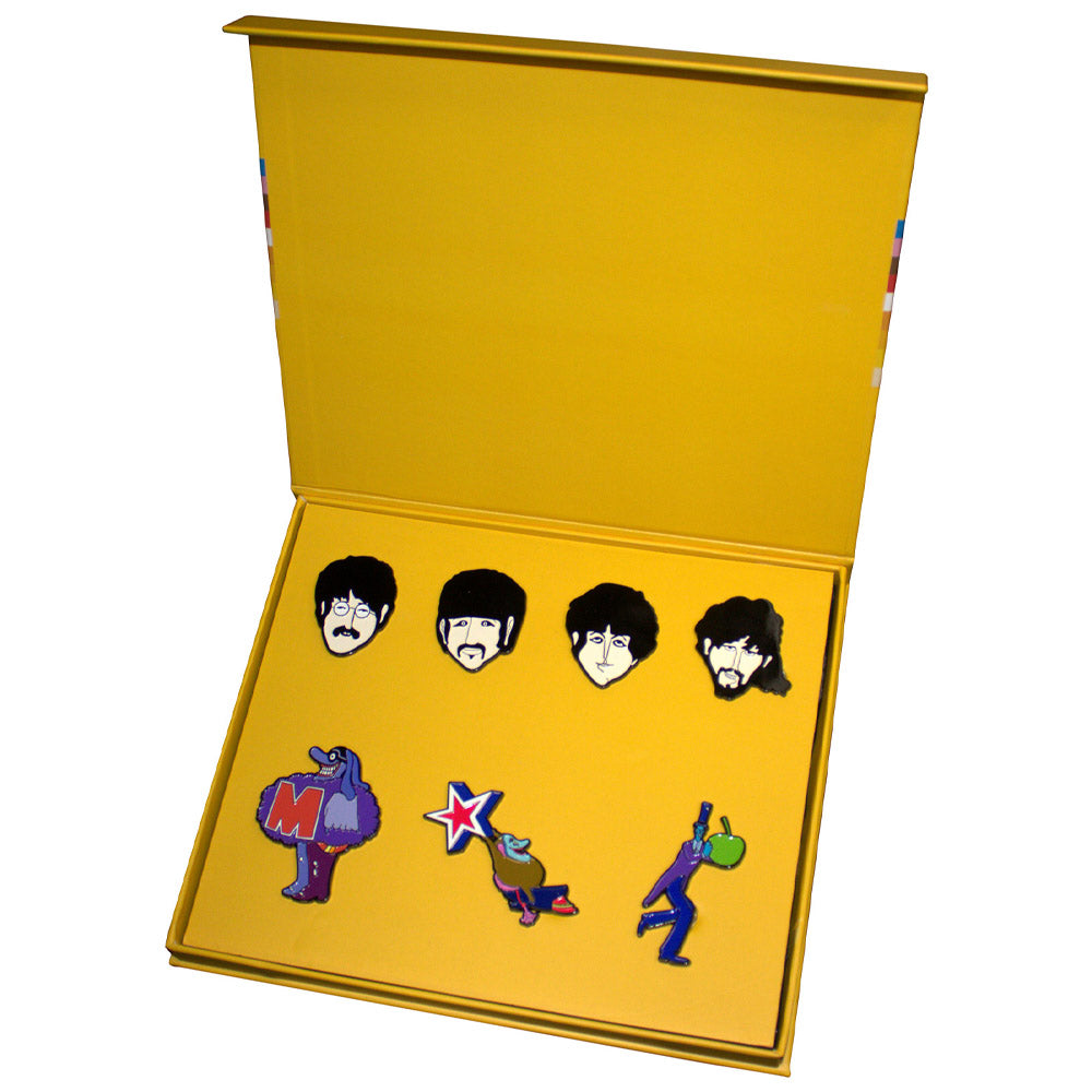 THE BEATLES ビートルズ (来日 60周年 ) - Yellow Submarine Characters / ピンバッジセット / バッジ