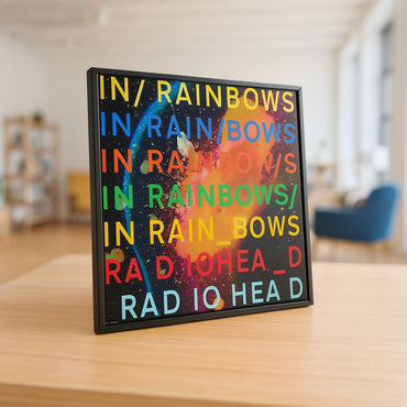 RADIOHEAD レディオヘッド (結成 35周年 ) - In Rainbows (アルバム・シリーズ) / バックボード入り / コレクターズ仕様 / ポスター