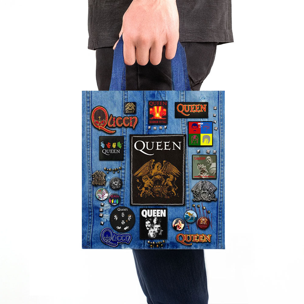 QUEEN クイーン (フレディ 生誕 80年 ) - Crest / Battle Bags / トートバッグ
