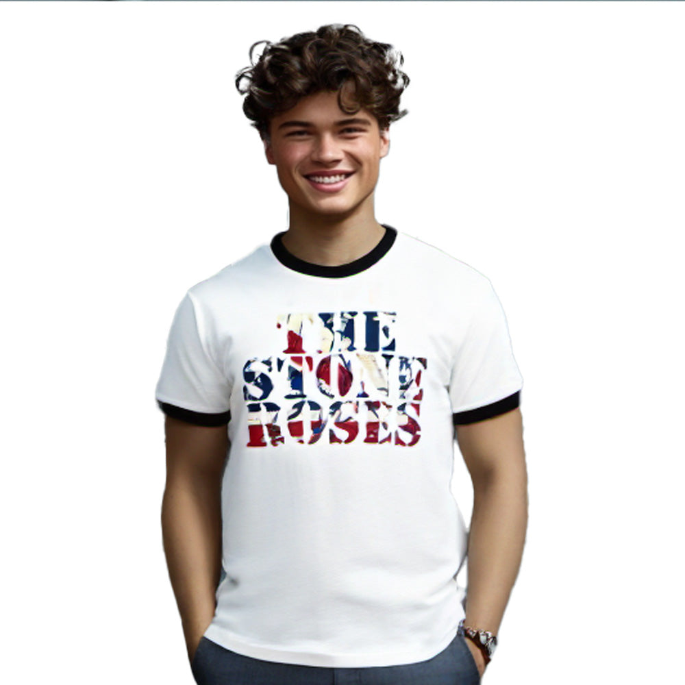 STONE ROSES ストーンローゼズ (マニ 追悼 ) - 2013 Tour / バックプリントあり / リンガー / Tシャツ / メンズ
