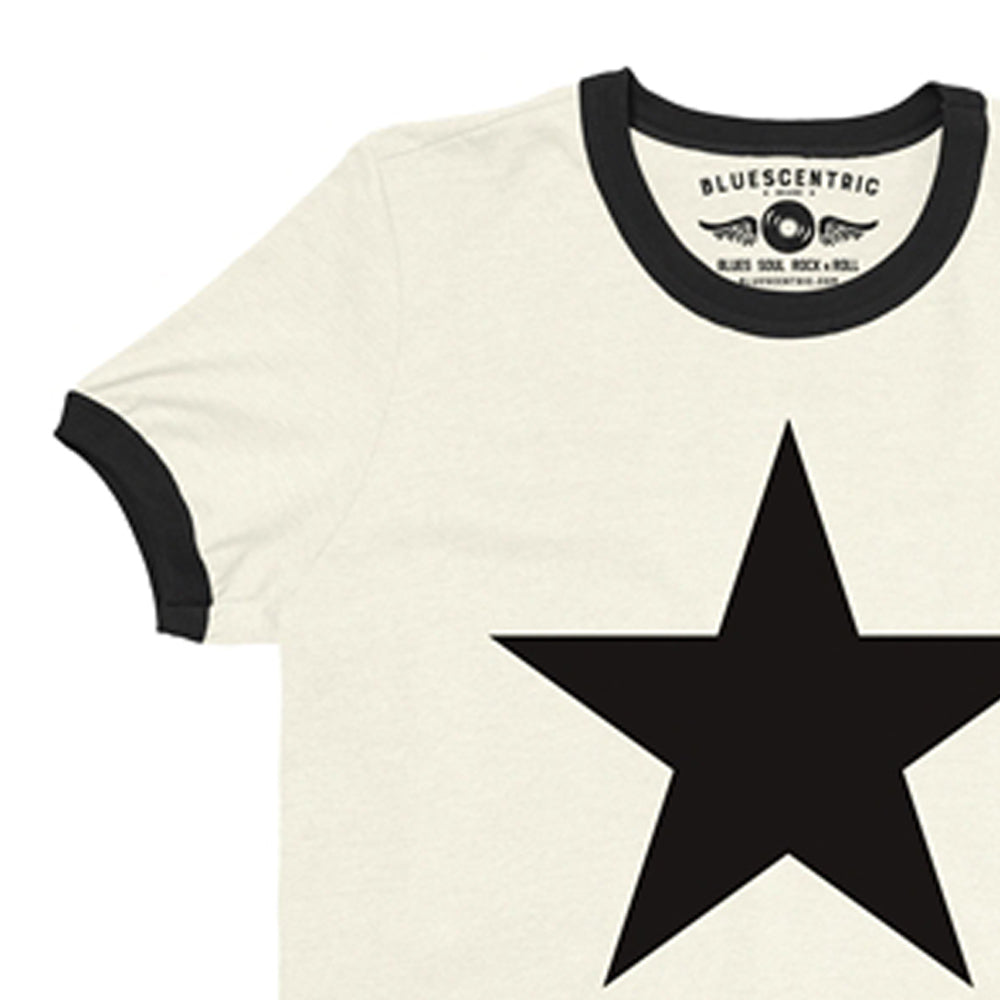 DAVID BOWIE デヴィッドボウイ (追悼 10年 ) - Blackstar Album Cover / リンガー / Tシャツ / メンズ