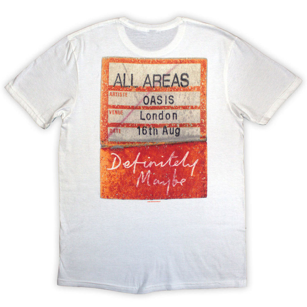 OASIS オアシス (結成 35周年 ) - Definitely Maybe AAA Pass / バックプリントあり / Tシャツ / メンズ