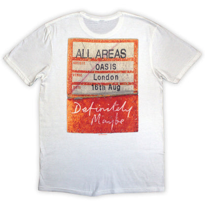 OASIS オアシス (結成 35周年 ) - Definitely Maybe AAA Pass / バックプリントあり / Tシャツ / メンズ