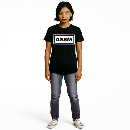 OASIS オアシス (結成 35周年 ) - Decca Logo / Tシャツドレス / Tシャツ / レディース