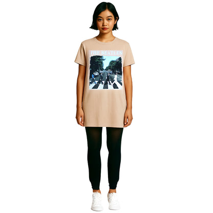 THE BEATLES ビートルズ (来日 60周年 ) - Abbey Road & Logo / Tシャツドレス / Tシャツ / レディース
