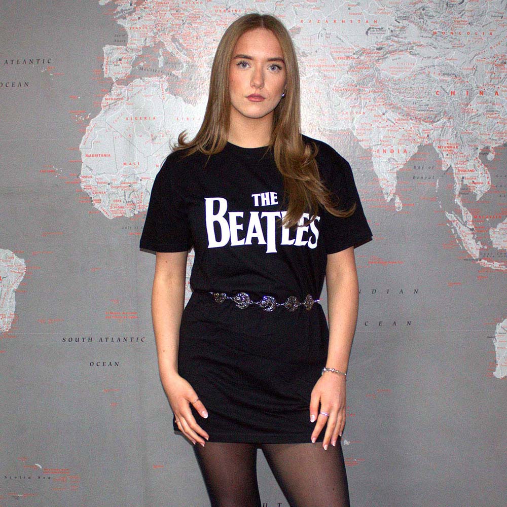 THE BEATLES ビートルズ (来日 60周年 ) - Drop T / Tシャツドレス / Tシャツ / レディース