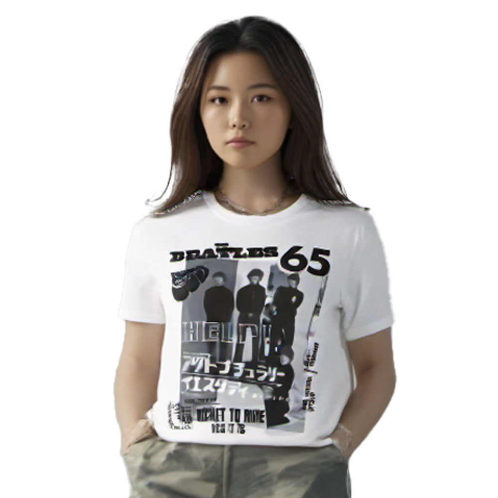 THE BEATLES ビートルズ (来日 60周年 ) - 1965 / Tシャツ / メンズ