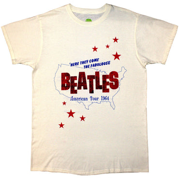 THE BEATLES ビートルズ (来日 60周年 ) - American Tour '64 / バックプリントあり / Tシャツ / メンズ