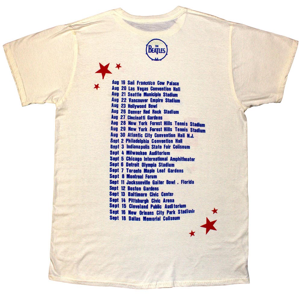 THE BEATLES ビートルズ (来日 60周年 ) - American Tour '64 / バックプリントあり / Tシャツ / メンズ