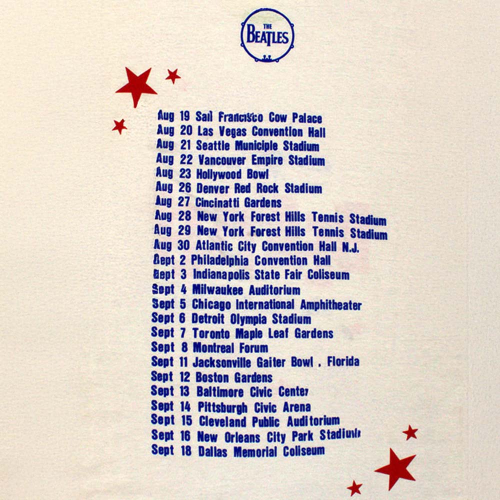 THE BEATLES ビートルズ (来日 60周年 ) - American Tour '64 / バックプリントあり / Tシャツ / メンズ