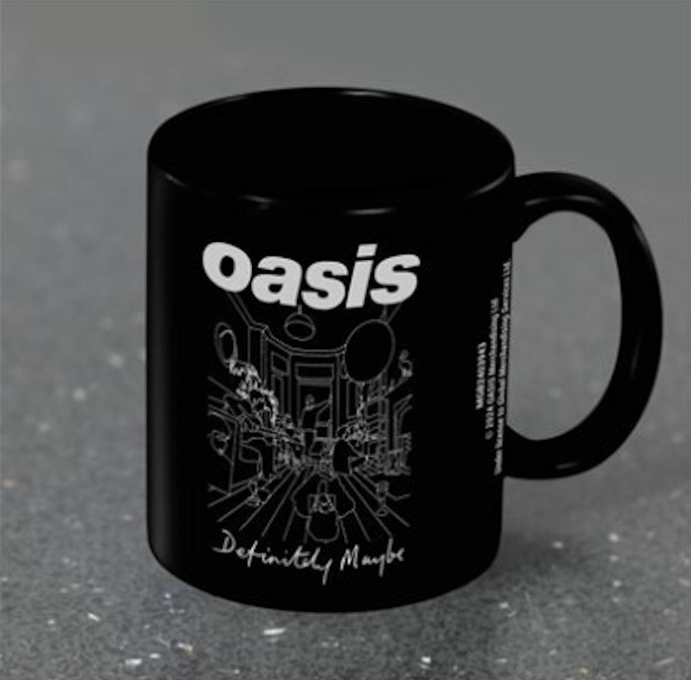 OASIS オアシス (結成 35周年 ) - DEFINITELY MAYBE BLACK POD MUG / マグカップ