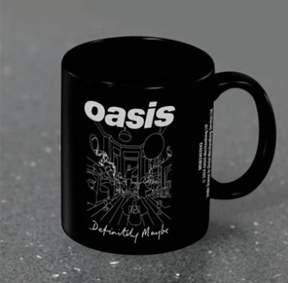 OASIS オアシス (結成 35周年 ) - DEFINITELY MAYBE BLACK POD MUG / マグカップ