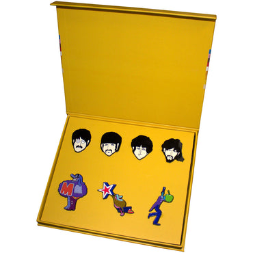 THE BEATLES ビートルズ (来日 60周年 ) - Yellow Submarine Characters Mini / 7個セット / バッジ