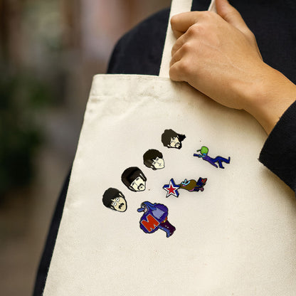 THE BEATLES ビートルズ (来日 60周年 ) - Yellow Submarine Characters Mini / 7個セット / バッジ