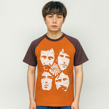 THE WHO ザ・フー - Faces / 半袖ラグラン / リンガー / Tシャツ / メンズ