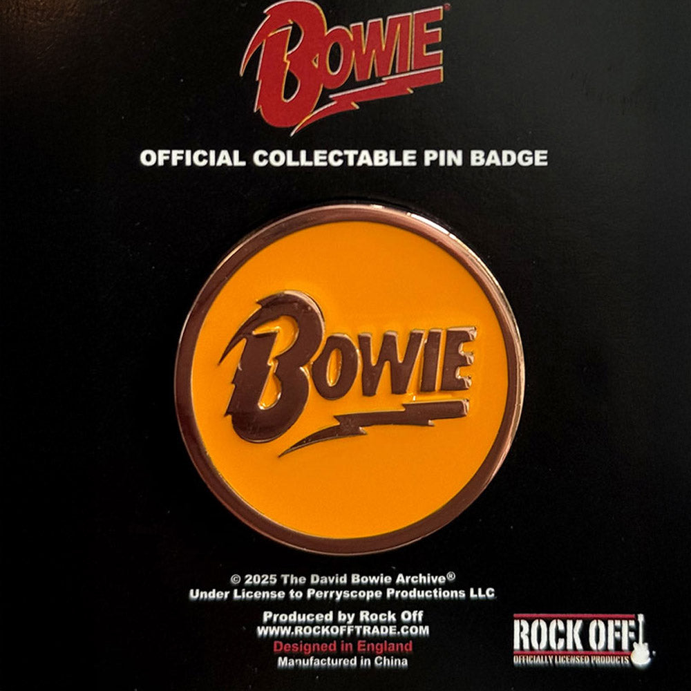 DAVID BOWIE デヴィッドボウイ (追悼 10年 ) - Circle Logo / バッジ