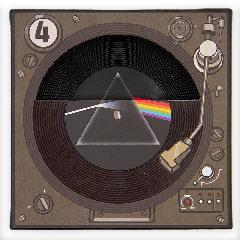 PINK FLOYD ピンクフロイド - Record Coasters / 4枚セット / コースター
