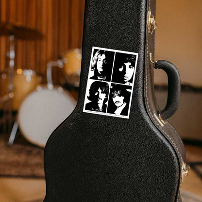 THE BEATLES ビートルズ (来日 60周年 ) - Stencil Portraits / ステッカー