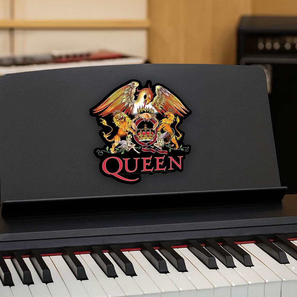 QUEEN クイーン (フレディ 生誕 80年 ) - Crest Logo / ステッカー