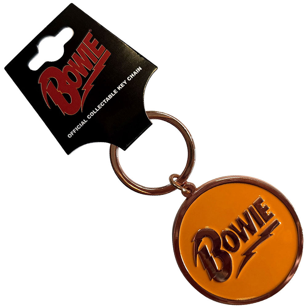 DAVID BOWIE デヴィッドボウイ (追悼 10年 ) - Circle Logo / キーホルダー
