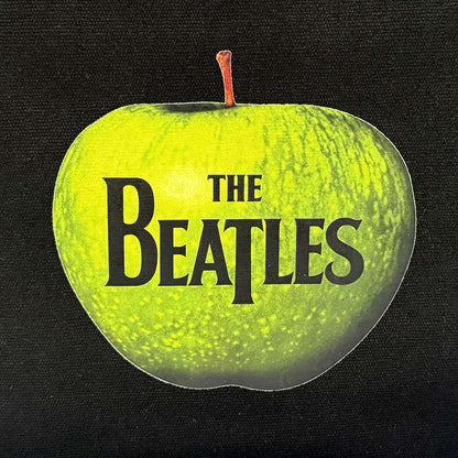 THE BEATLES ビートルズ (来日 60周年 ) - White Album Faces & Apple / Black / Back Print / トートバッグ