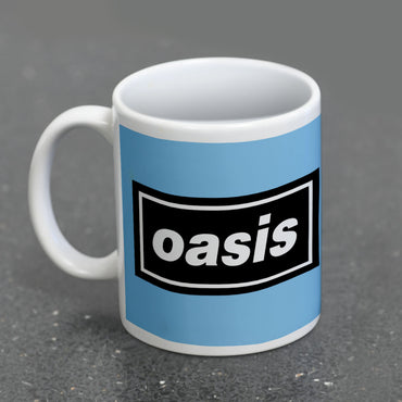 OASIS オアシス (結成 35周年 ) - LOGO BLUE WHITE POD MUG / マグカップ