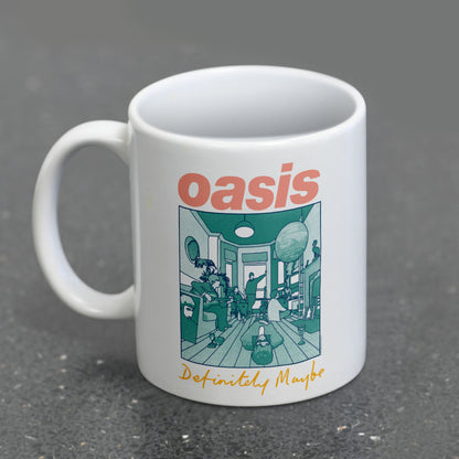 OASIS オアシス (結成 35周年 ) - DEFINITELY MAYBE WHITE POD MUG / マグカップ