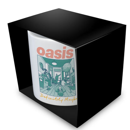 OASIS オアシス (結成 35周年 ) - DEFINITELY MAYBE WHITE POD MUG / マグカップ