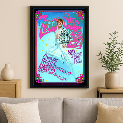 DAVID BOWIE デヴィッドボウイ (追悼 10年 ) - Ziggy Stardust Concert Poster / Bob Masse / ポスター